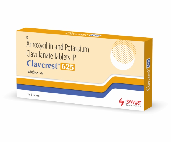 CLAVCREST 625MG TABLET  6’S